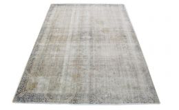 Carpetido Design Vintage Rug Light Gray Blue in 370x260