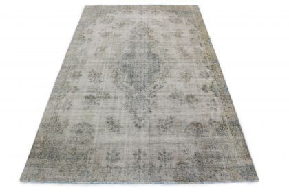 Carpetido Design Vintage-Teppich Hellgrau Blau in 370x230 (1 / 5)