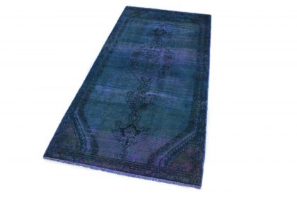 Carpetido Design Vintage Rug Blue in 220x110 (2 / 7)