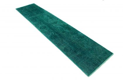 Carpetido Design Vintage-Teppich Türkis Grün in 300x70 (2 / 5)