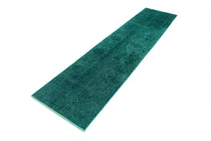 Carpetido Design Vintage-Teppich Türkis Grün in 300x70 (3 / 5)