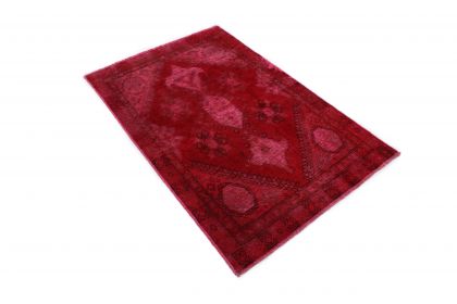 Carpetido Design Vintage Rug Red in 140x90 (2 / 6)