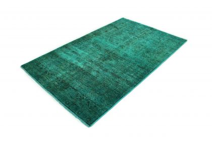 Carpetido Design Vintage-Teppich Grün Türkis in 220x130 (3 / 6)