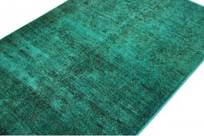 Carpetido Design Vintage-Teppich Grün Türkis in 220x130 (4 / 6)