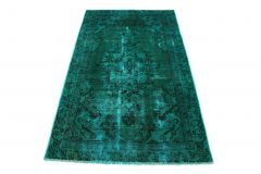 Carpetido Design Vintage Rug Green Turquoise in 190x110