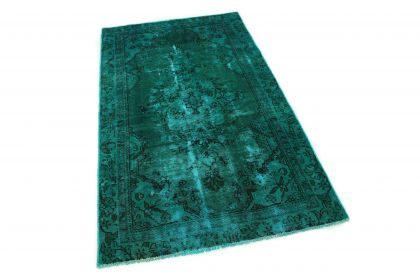 Carpetido Design Vintage-Teppich Grün Türkis in 190x110 (2 / 6)
