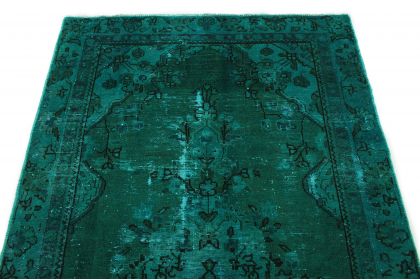 Carpetido Design Vintage-Teppich Grün Türkis in 190x110 (4 / 6)