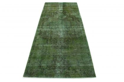 Carpetido Design Vintage-Teppich Läufer Grün in 340x140