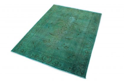 Carpetido Design Vintage-Teppich Türkis in 190x140 (2 / 5)