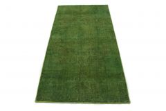 Carpetido Design Vintage-Teppich Grün in 210x110