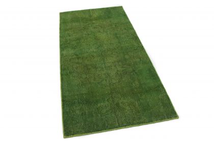 Carpetido Design Vintage-Teppich Grün in 210x110 (2 / 8)