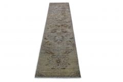 Carpetido Design Vintage-Teppich Läufer Grau in 270x70