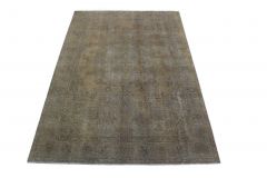 Carpetido Design Vintage-Teppich Grau Schlamm in 300x200