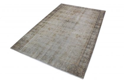 Carpetido Design Vintage-Teppich Hellgrau Blau in 300x190 (2 / 7)