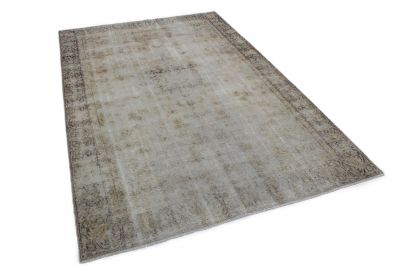 Carpetido Design Vintage-Teppich Hellgrau Blau in 300x190 (3 / 7)