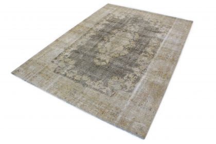 Carpetido Design Vintage-Teppich Hellgrau Grau in 320x220 (2 / 7)