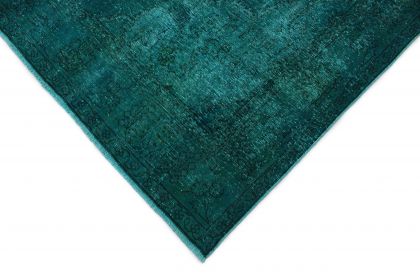 Carpetido Design Vintage-Teppich Petrol Türkis in 270x270 (4 / 8)
