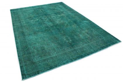 Carpetido Design Vintage-Teppich Petrol Türkis in 360x260 (3 / 7)