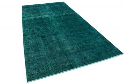 Carpetido Design Vintage-Teppich Petrol Türkis in 410x220 (3 / 7)