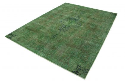 Carpetido Design Vintage-Teppich Grün Braun in 330x240 (2 / 7)