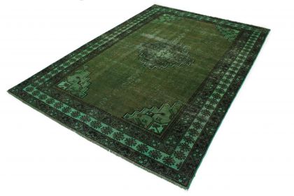 Carpetido Design Vintage-Teppich Grün in 320x220 (2 / 7)