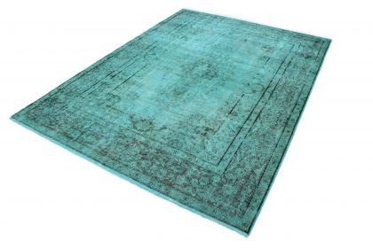 Carpetido Design Vintage Rug Turquoise in 300x220 (2 / 7)