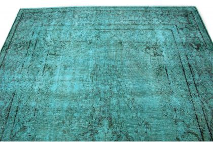 Carpetido Design Vintage Rug Turquoise in 300x220 (4 / 7)