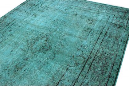 Carpetido Design Vintage Rug Turquoise in 300x220 (6 / 7)