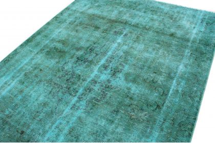 Carpetido Design Vintage-Teppich Türkis in 290x180 (4 / 6)