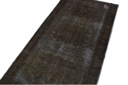 Carpetido Design Vintage-Teppich Läufer Schlamm in 260x90 (4 / 6)