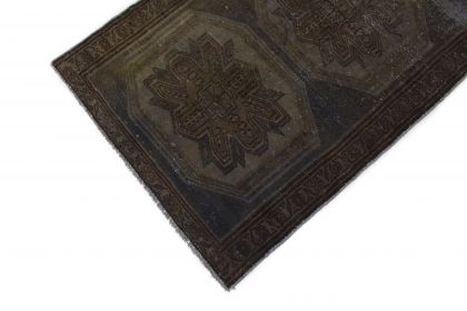 Carpetido Design Vintage-Teppich Läufer Schlamm in 260x90 (5 / 6)