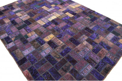 Patchwork Rug Purple in 290x200cm (2 / 5)