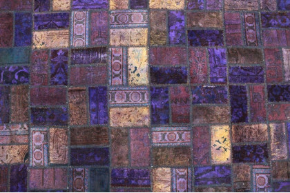 Patchwork Rug Purple in 290x200cm (4 / 5)