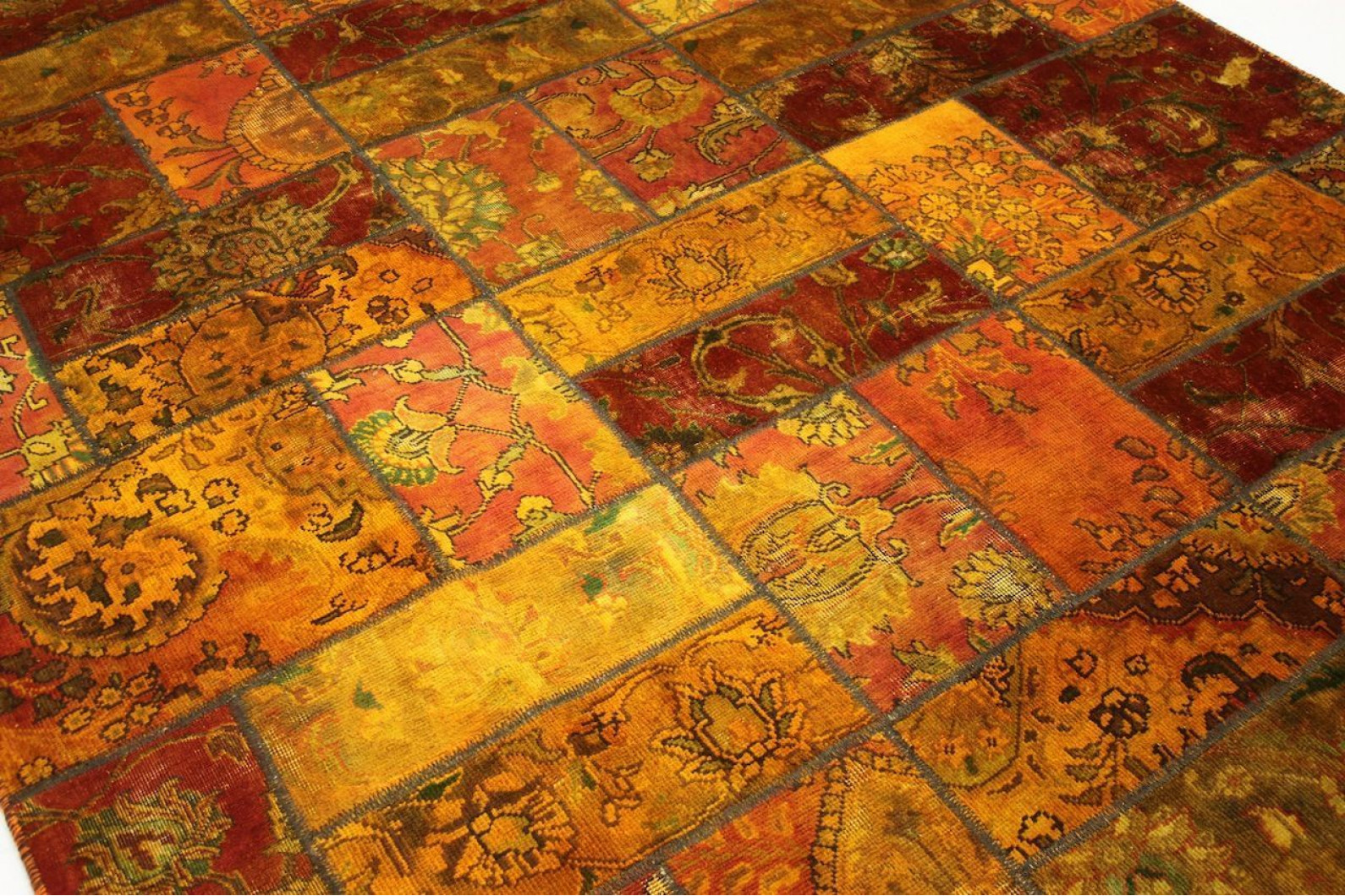 teppiche patchwork patchwork teppich orange rot in 310x200cm 1001 2015 bei teppiche patchwork patchwork teppich orange rot in 310x200cm 1001 2015 bei
