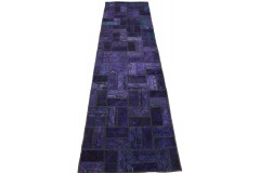 Patchwork Rug Runner Purple in 280x80cm