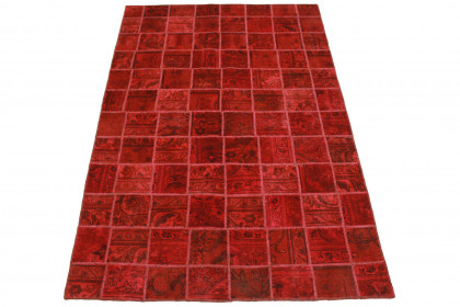 Patchwork Rug Red in 240x160cm
