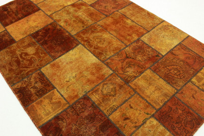 Patchwork Teppich Orange in 240x160cm (4 / 4)