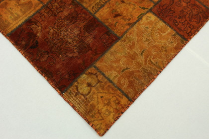 Patchwork Teppich Orange in 240x160cm (2 / 4)