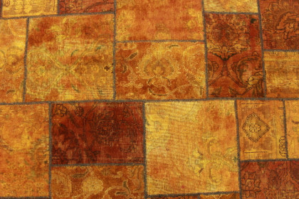 Patchwork Teppich Orange in 240x160cm (3 / 4)