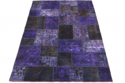 Patchwork Rug Purple in 240x160cm