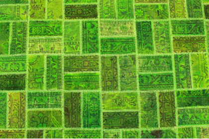 Patchwork Rug Green in 200x140cm (2 / 3)