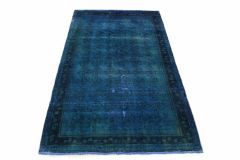 Carpetido Design Vintage-Teppich Blau in 210x130