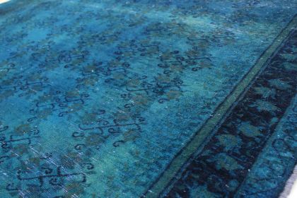 Carpetido Design Vintage Rug Blue in 210x130 (6 / 7)