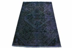 Carpetido Design Vintage Rug Petrol Blue in 160x100