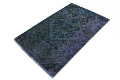Carpetido Design Vintage-Teppich Petrol Blau in 160x100 (3 / 7)