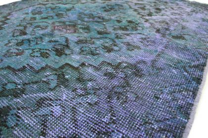 Carpetido Design Vintage-Teppich Petrol Blau in 160x100 (7 / 7)