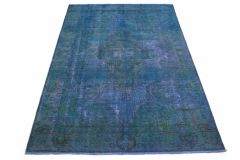 Carpetido Design Vintage-Teppich Petrol Blau in 280x180