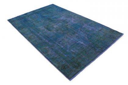 Carpetido Design Vintage Rug Petrol Blue in 280x180 (2 / 8)