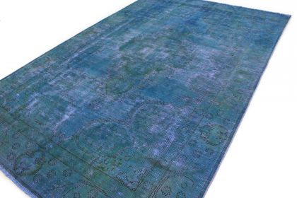 Carpetido Design Vintage Rug Petrol Blue in 280x180 (5 / 8)
