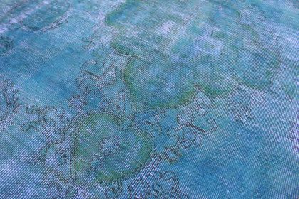 Carpetido Design Vintage Rug Petrol Blue in 280x180 (8 / 8)